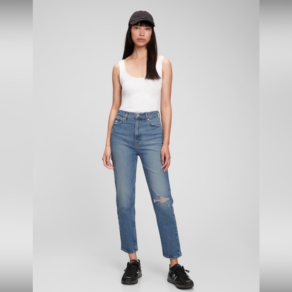 Gap Sky High Rise Cheeky Straight Jeans NWT size 27 short